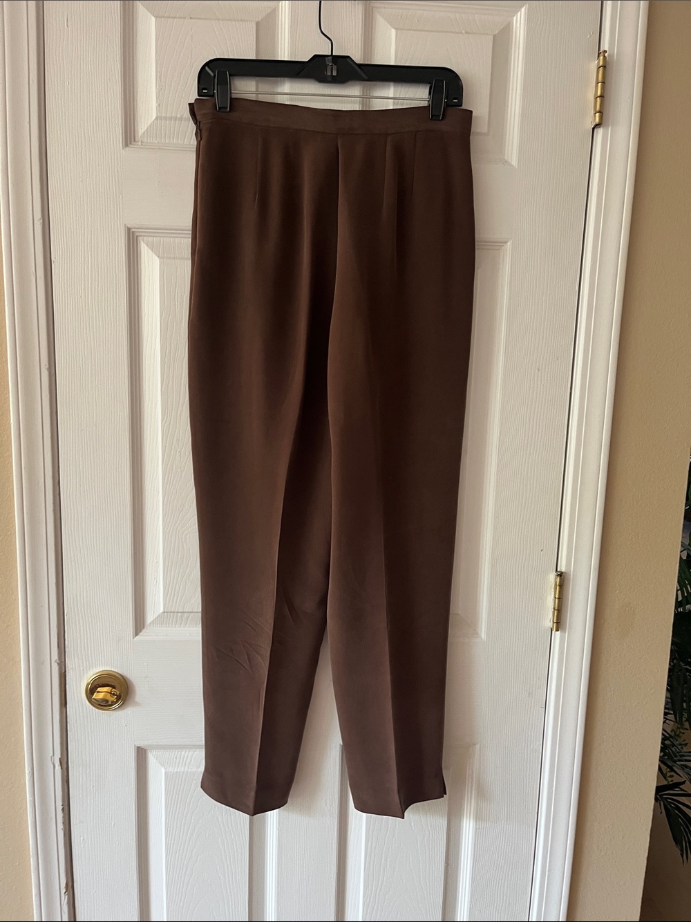 Chaus Women's Brown Button-Front Silk Suit - Picture 6 of 6